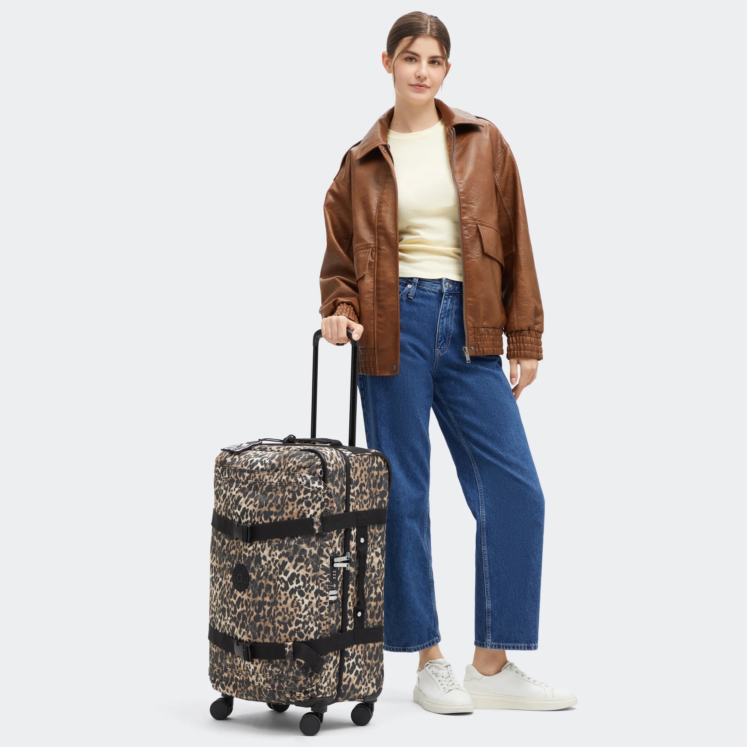 Spontaneous Medium Printed Rolling Luggage - Image 2