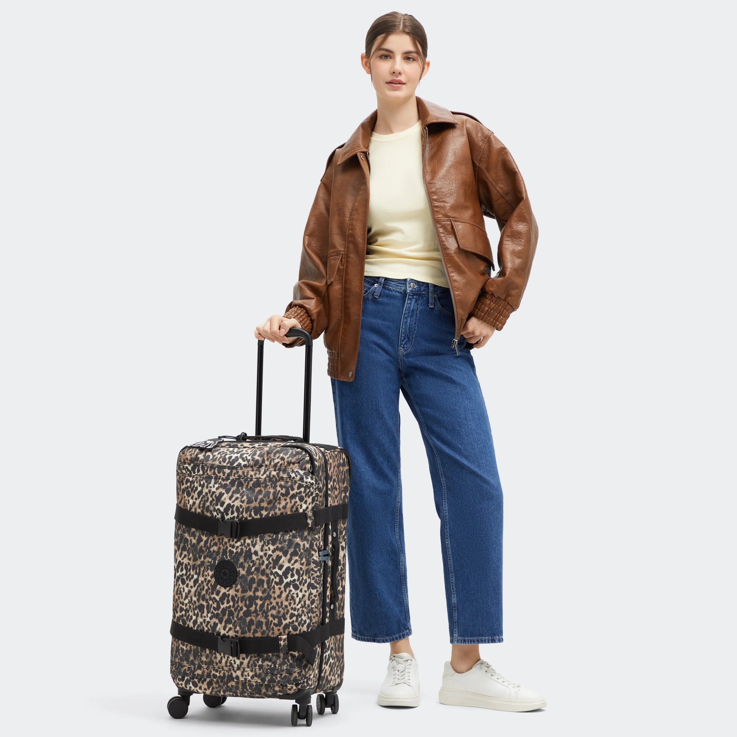 Spontaneous Medium Printed Rolling Luggage - Image 9