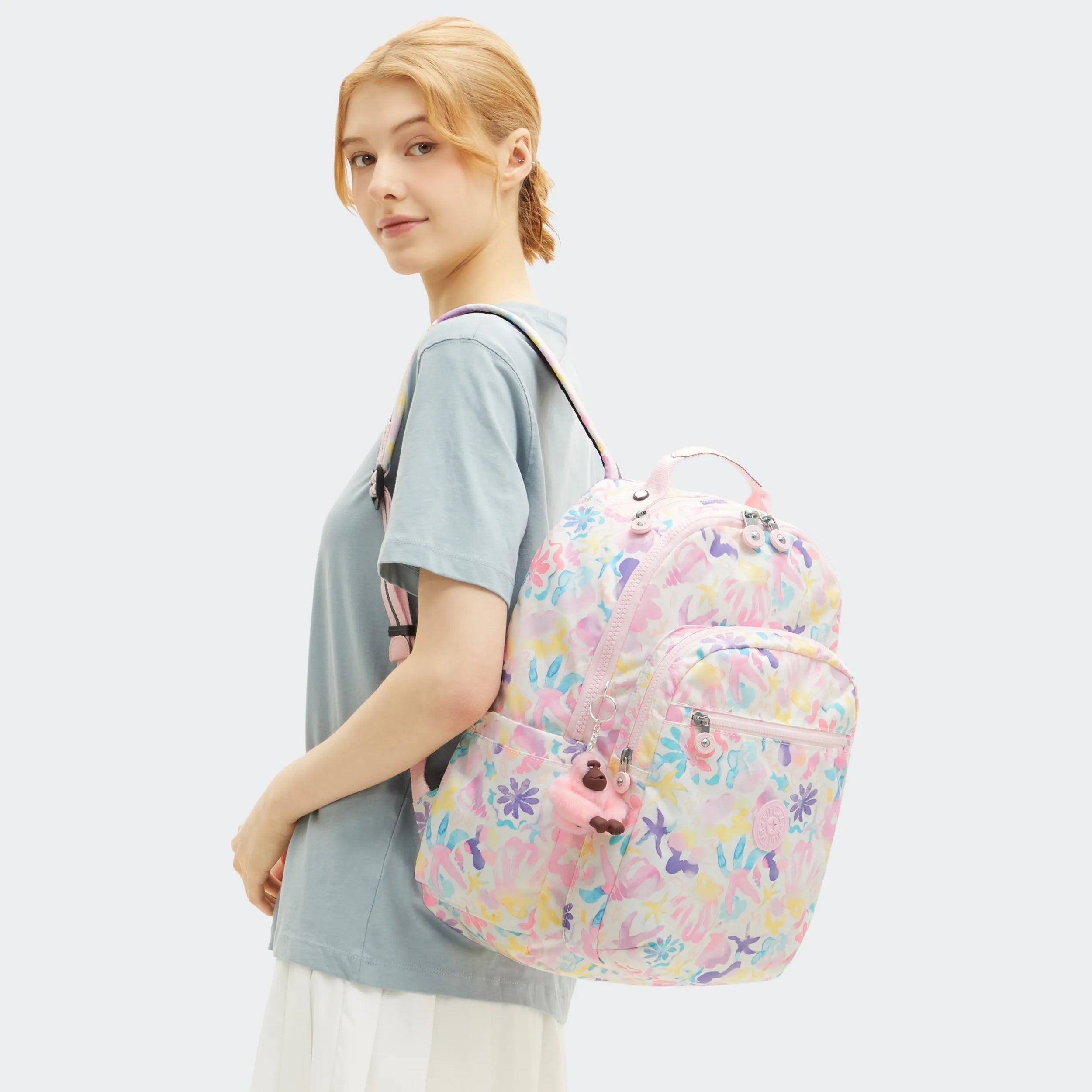 Seoul Large Printed 15 Laptop Backpack - Image 2